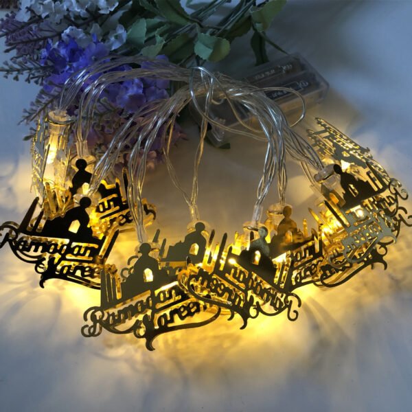 ramdan mubarak decor New Muslim Ramadan Iron LED Letters Europe And The United States - Image 2