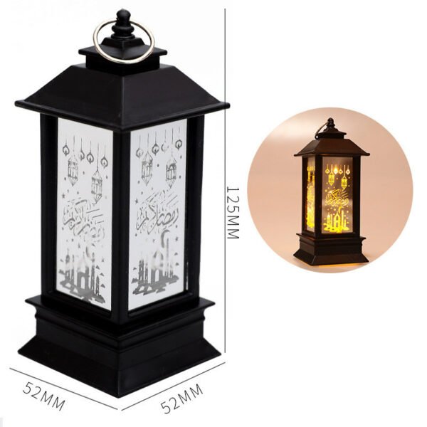 ramdan mubarak decor New Plastic LED Wind Lantern Eid Mubarak Gift - Image 5