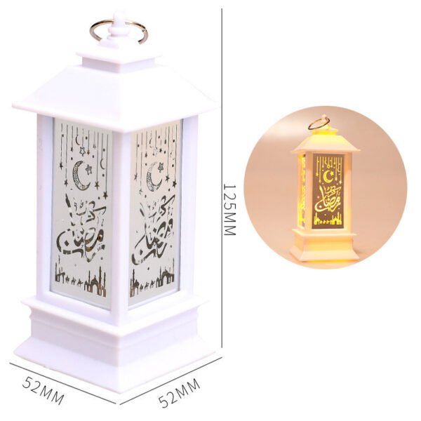 ramdan mubarak decor New Plastic LED Wind Lantern Eid Mubarak Gift - Image 3