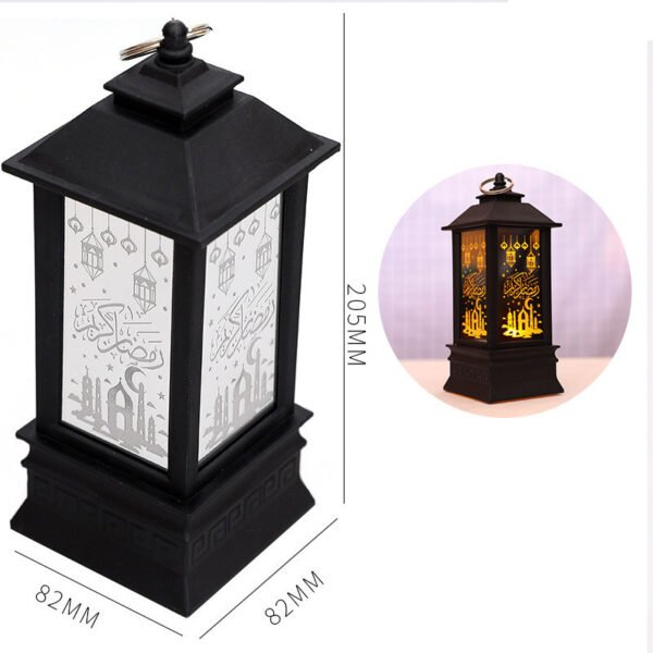 ramdan mubarak decor New Plastic LED Wind Lantern Eid Mubarak Gift - Image 7