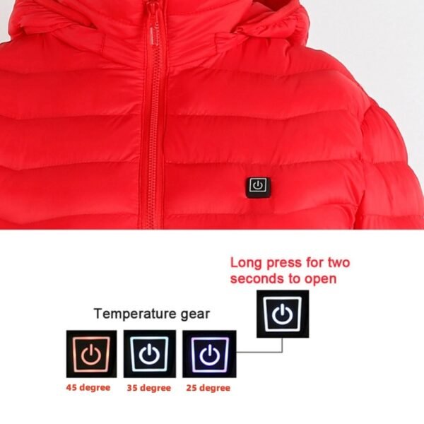 New Heated Jacket Coat USB Electric Jacket Cotton Coat Heater Thermal Clothing Heating Vest Men's Clothes Winter - Image 7