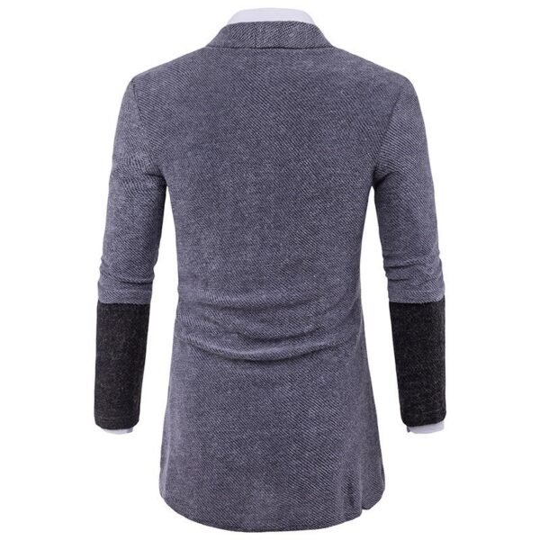 Cardigan Sweater Mens Casual Coat Knitwear Coat Men Clothing - Image 4