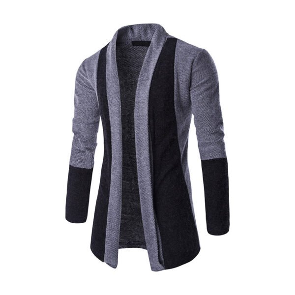 Cardigan Sweater Mens Casual Coat Knitwear Coat Men Clothing - Image 8