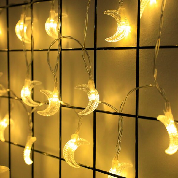 Creative Simple Moon Holiday Decoration LED Lighting Chain