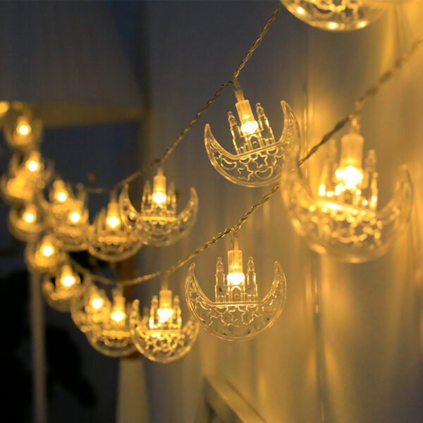 Creative Simple Moon Holiday Decoration LED Lighting Chain - Image 5